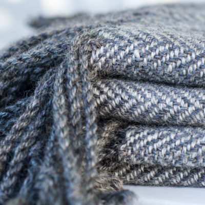 Handwoven Gotland Wool Blanket