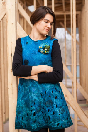 Nuno Felted Tunic Kim Goodling