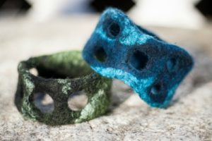 sculpted bracelet by Kim Goodling